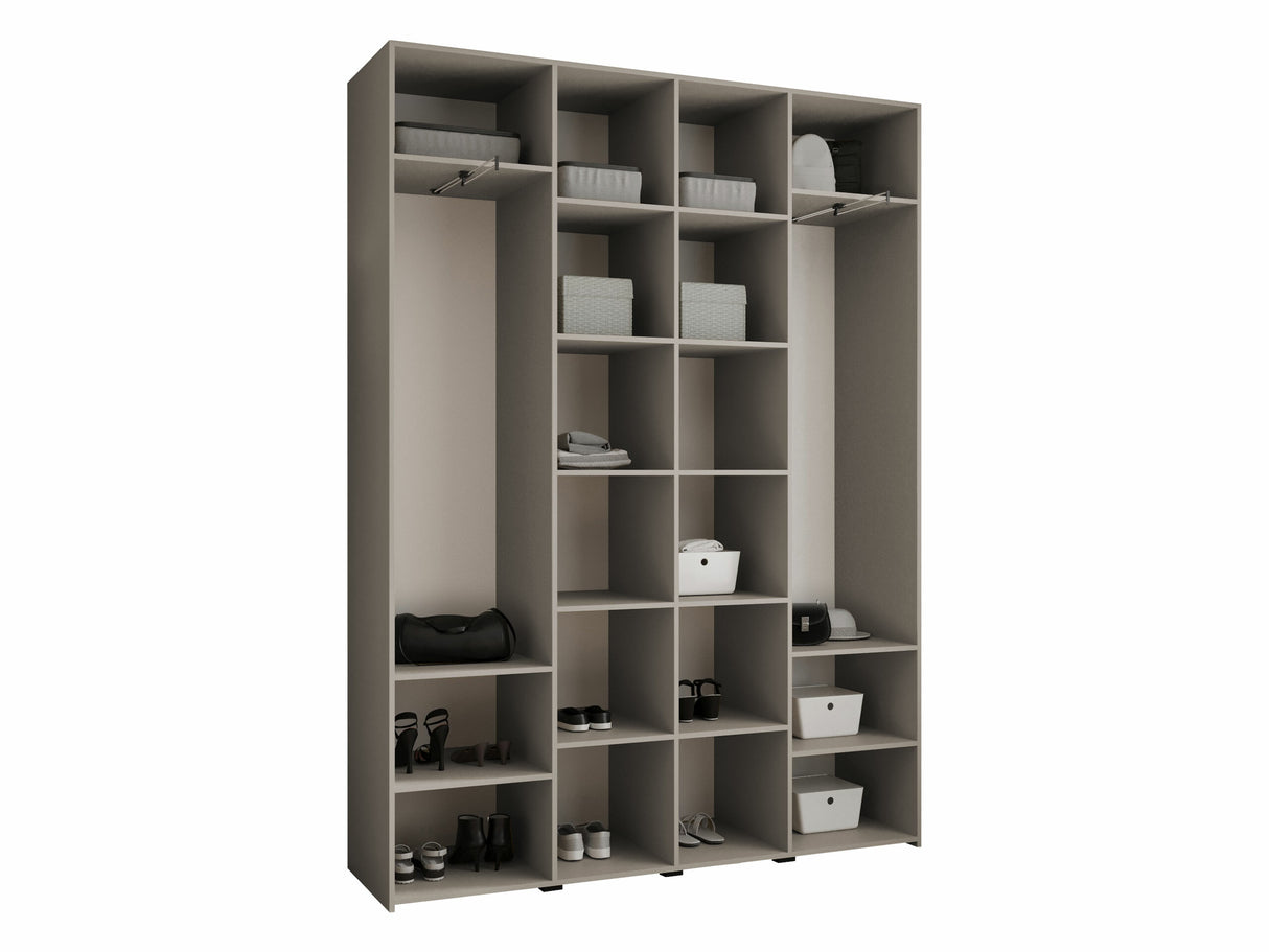 Gardróbszekrény Szafa COMO 4 170/180/190/200 (gł.40/50), Szín: Kasmír, Fogantyú színe: Aranysárga, Fiókok: Nem, Szélesség: 180 cm, Mélység: 42 cm