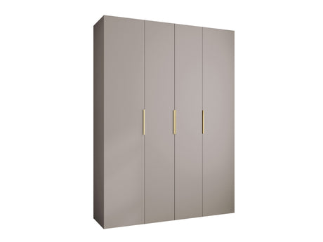 Gardróbszekrény Szafa COMO 4 170/180/190/200 (gł.40/50), Szín: Kasmír, Fogantyú színe: Aranysárga, Fiókok: Nem, Szélesség: 180 cm, Mélység: 52 cm