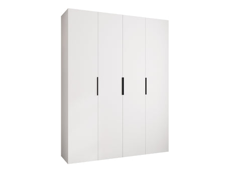 Gardróbszekrény Szafa COMO 4 170/180/190/200 (gł.40/50), Szín: Fehér, Fogantyú színe: Fekete, Fiókok: Nem, Szélesség: 190 cm, Mélység: 52 cm