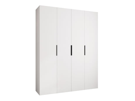 Gardróbszekrény Szafa COMO 4 170/180/190/200 (gł.40/50), Szín: Fehér, Fogantyú színe: Fekete, Fiókok: Igen, Szélesség: 190 cm, Mélység: 52 cm