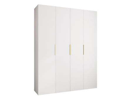 Gardróbszekrény Szafa COMO 4 170/180/190/200 (gł.40/50), Szín: Fehér, Fogantyú színe: Aranysárga, Fiókok: Igen, Szélesség: 190 cm, Mélység: 52 cm