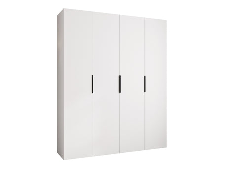 Gardróbszekrény Szafa COMO 4 170/180/190/200 (gł.40/50), Szín: Fehér, Fogantyú színe: Fekete, Fiókok: Nem, Szélesség: 200 cm, Mélység: 52 cm