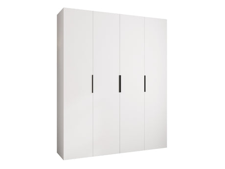 Gardróbszekrény Szafa COMO 4 170/180/190/200 (gł.40/50), Szín: Fehér, Fogantyú színe: Fekete, Fiókok: Igen, Szélesség: 200 cm, Mélység: 42 cm