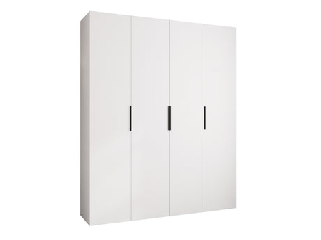 Gardróbszekrény Szafa COMO 4 170/180/190/200 (gł.40/50), Szín: Fehér, Fogantyú színe: Fekete, Fiókok: Igen, Szélesség: 200 cm, Mélység: 52 cm