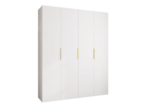 Gardróbszekrény Szafa COMO 4 170/180/190/200 (gł.40/50), Szín: Fehér, Fogantyú színe: Aranysárga, Fiókok: Igen, Szélesség: 200 cm, Mélység: 42 cm