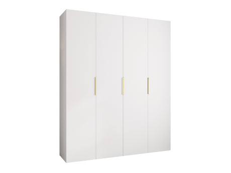 Gardróbszekrény Szafa COMO 4 170/180/190/200 (gł.40/50), Szín: Fehér, Fogantyú színe: Aranysárga, Fiókok: Igen, Szélesség: 200 cm, Mélység: 52 cm