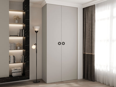 Gardróbszekrény Szafa COMO 1 100/110 (gł.42/52), Szín: Kasmír, Fogantyú színe: Fekete, Fiókok: Igen, Szélesség: 110 cm, Mélység: 42 cm