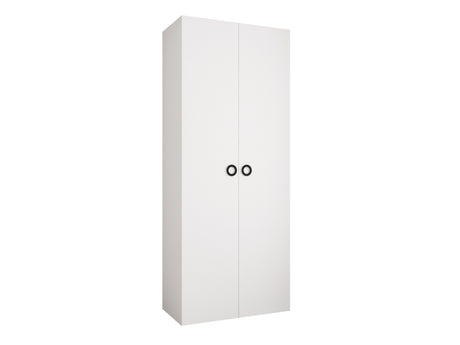 Gardróbszekrény Szafa COMO 1 100/110 (gł.42/52), Szín: Fehér, Fogantyú színe: Fekete, Fiókok: Igen, Szélesség: 100 cm, Mélység: 42 cm