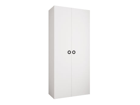 Gardróbszekrény Szafa COMO 1 100/110 (gł.42/52), Szín: Fehér, Fogantyú színe: Fekete, Fiókok: Igen, Szélesség: 110 cm, Mélység: 52 cm