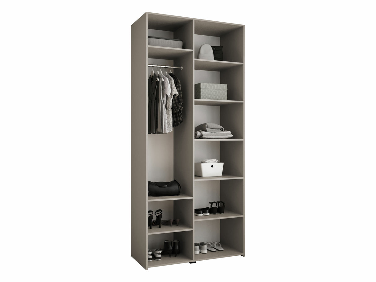 Gardróbszekrény Szafa COMO 1 110 (gł.50), Szín: Fehér, Fogantyú színe: Fekete, Szélesség: 110 cm, Mélység: 52 cm 4212532
