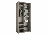 Gardróbszekrény Szafa COMO 1 110 (gł.50), Szín: Fehér, Fogantyú színe: Fekete, Szélesség: 110 cm, Mélység: 52 cm 4212532