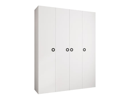 Gardróbszekrény Szafa COMO 1 170/180/190/200 (gł.42.52), Szín: Fehér, Fogantyú színe: Fekete, Fiókok: Igen, Szélesség: 190 cm, Mélység: 42 cm