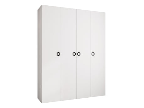 Gardróbszekrény Szafa COMO 1 170/180/190/200 (gł.42.52), Szín: Fehér, Fogantyú színe: Fekete, Fiókok: Igen, Szélesség: 190 cm, Mélység: 52 cm