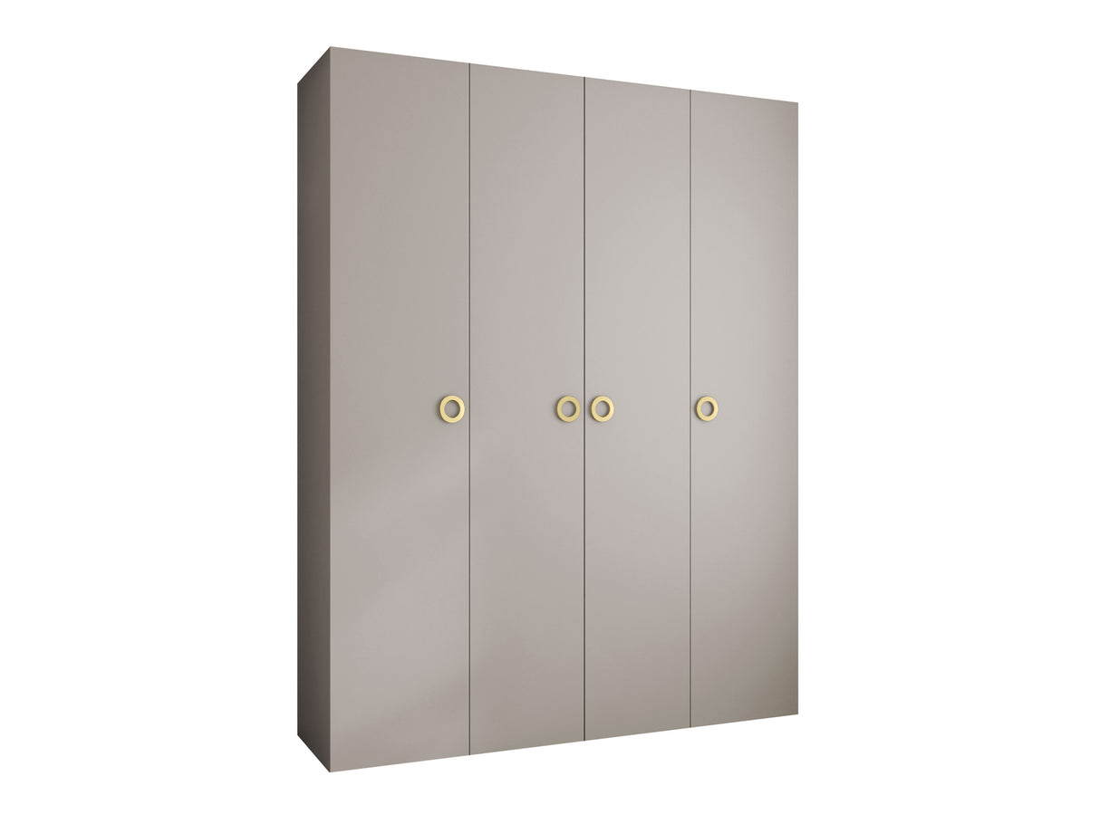 Gardróbszekrény Szafa COMO 1 170/180/190/200 (gł.42.52), Szín: Kasmír, Fogantyú színe: Aranysárga, Fiókok: Igen, Szélesség: 190 cm, Mélység: 52 cm