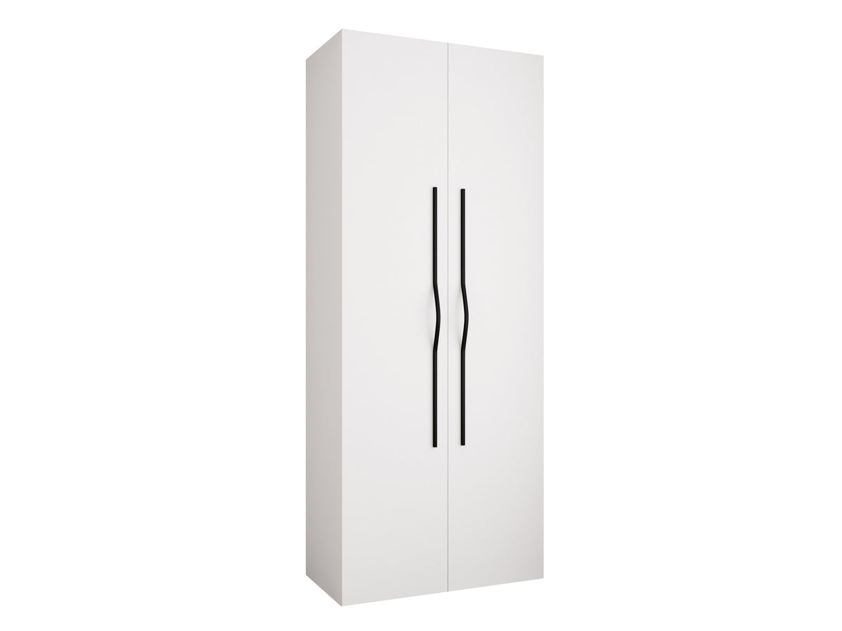 Gardróbszekrény Szafa COMO 2 100 (gł.40), Szín: Fehér, Fogantyú színe: Fekete, Fiókok: Igen, Szélesség: 100 cm, Mélység: 42 cm