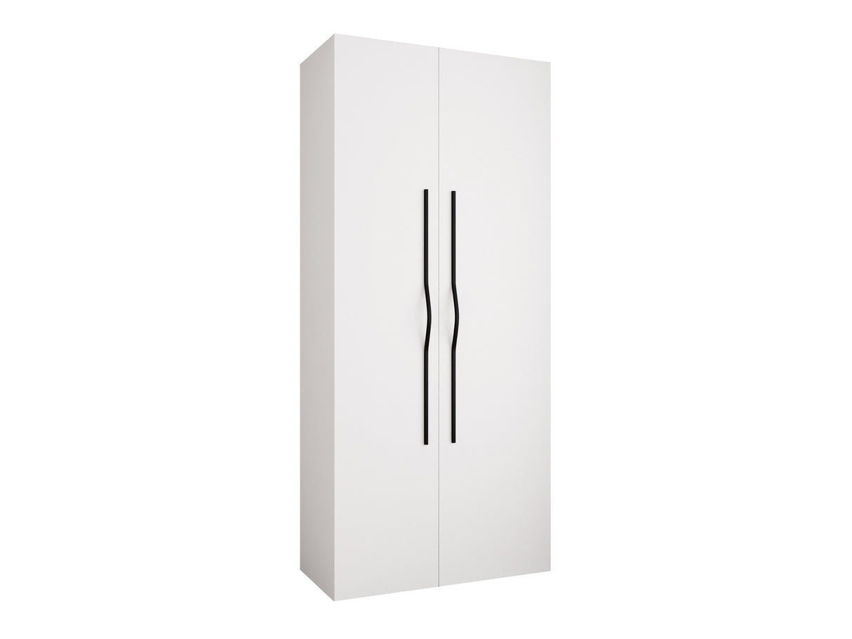 Gardróbszekrény Szafa COMO 2 100 (gł.40), Szín: Fehér, Fogantyú színe: Fekete, Fiókok: Igen, Szélesség: 110 cm, Mélység: 42 cm