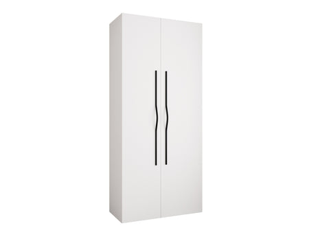 Gardróbszekrény Szafa COMO 2 100 (gł.40), Szín: Fehér, Fogantyú színe: Fekete, Fiókok: Igen, Szélesség: 110 cm, Mélység: 52 cm