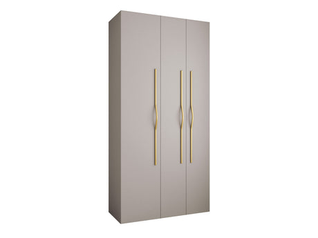 Gardróbszekrény Szafa COMO 2 120/130/140/150/160 (gł.40/50), Szín: Kasmír, Fogantyú színe: Aranysárga, Fiókok: Igen, Szélesség: 120 cm, Mélység: 52 cm