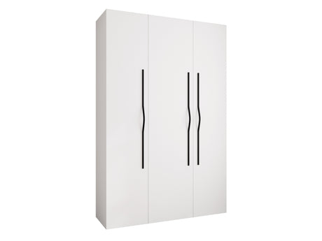 Gardróbszekrény Szafa COMO 2 120/130/140/150/160 (gł.40/50), Szín: Fehér, Fogantyú színe: Fekete, Fiókok: Igen, Szélesség: 160 cm, Mélység: 52 cm