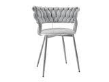 Szék készlet Krzesło MUZ/DC/1141/BK (2szt), Szín: Ezüst + Szürke 4214991