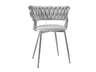 Szék készlet Krzesło MUZ/DC/1141/BK (2szt), Szín: Ezüst + Szürke 4214991