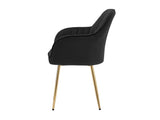 Szék készlet Krzesło MUZ/DC/1278/GL (2szt), Szín: Fekete 4215090
