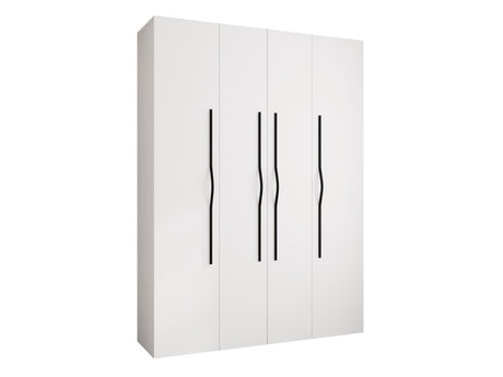 Gardróbszekrény Szafa COMO 2 170/180/190/200 (gł.40/50), Szín: Fehér, Fogantyú színe: Fekete, Fiókok: Igen, Szélesség: 180 cm, Mélység: 52 cm