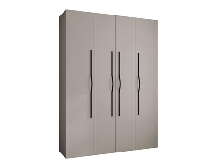 Gardróbszekrény Szafa COMO 2 170/180/190/200 (gł.40/50), Szín: Kasmír, Fogantyú színe: Fekete, Fiókok: Igen, Szélesség: 180 cm, Mélység: 52 cm