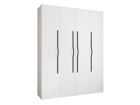 Gardróbszekrény Szafa COMO 2 170/180/190/200 (gł.40/50), Szín: Fehér, Fogantyú színe: Fekete, Fiókok: Igen, Szélesség: 190 cm, Mélység: 42 cm