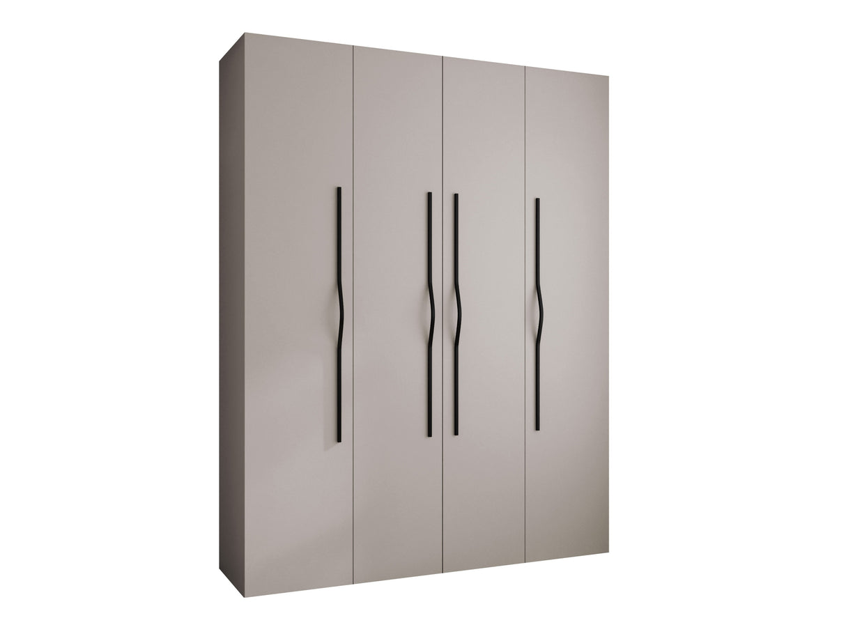Gardróbszekrény Szafa COMO 2 170/180/190/200 (gł.40/50), Szín: Kasmír, Fogantyú színe: Fekete, Fiókok: Igen, Szélesség: 190 cm, Mélység: 42 cm