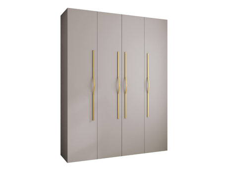 Gardróbszekrény Szafa COMO 2 170/180/190/200 (gł.40/50), Szín: Kasmír, Fogantyú színe: Aranysárga, Fiókok: Igen, Szélesség: 190 cm, Mélység: 52 cm