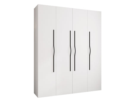 Gardróbszekrény Szafa COMO 2 170/180/190/200 (gł.40/50), Szín: Fehér, Fogantyú színe: Fekete, Fiókok: Igen, Szélesség: 200 cm, Mélység: 42 cm