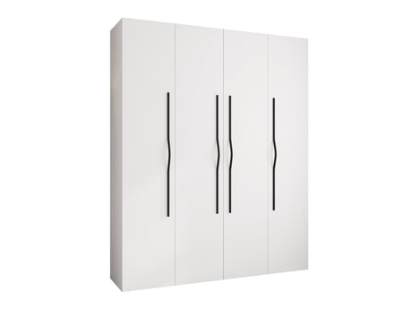 Gardróbszekrény Szafa COMO 2 170/180/190/200 (gł.40/50), Szín: Fehér, Fogantyú színe: Fekete, Fiókok: Igen, Szélesség: 200 cm, Mélység: 52 cm