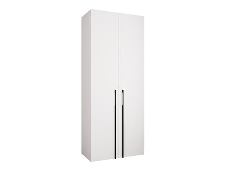 Gardróbszekrény Szafa COMO 3 100/110 (gł.40/50), Szín: Fehér, Fogantyú színe: Fekete, Fiókok: Igen, Szélesség: 100 cm, Mélység: 42 cm