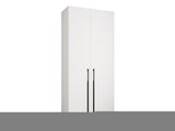Gardróbszekrény Szafa COMO 3 100/110 (gł.40/50), Szín: Fehér, Fogantyú színe: Fekete, Fiókok: Igen, Szélesség: 110 cm, Mélység: 52 cm