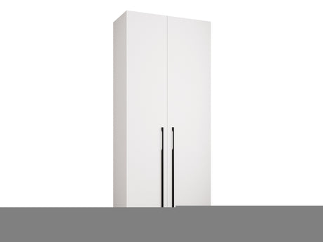 Gardróbszekrény Szafa COMO 3 100/110 (gł.40/50), Szín: Fehér, Fogantyú színe: Fekete, Fiókok: Igen, Szélesség: 110 cm, Mélység: 52 cm