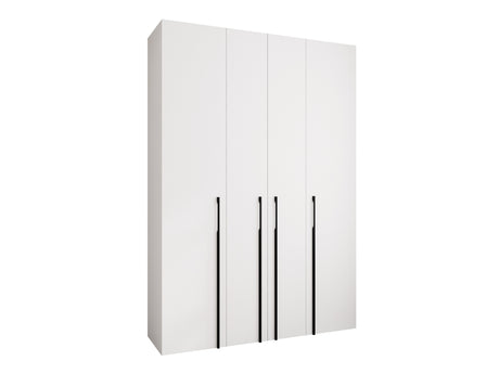 Gardróbszekrény Szafa COMO 3 170/180/190/200 (gł.40/50), Szín: Fehér, Fogantyú színe: Fekete, Fiókok: Igen, Szélesség: 170 cm, Mélység: 42 cm