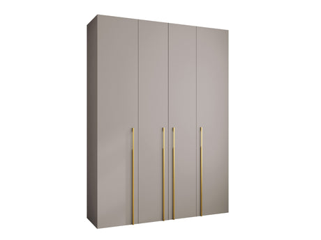 Gardróbszekrény Szafa COMO 3 170/180/190/200 (gł.40/50), Szín: Kasmír, Fogantyú színe: Aranysárga, Fiókok: Igen, Szélesség: 180 cm, Mélység: 52 cm