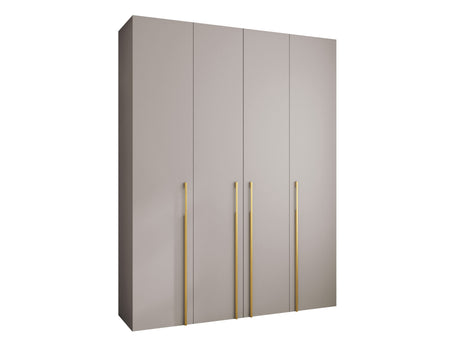 Gardróbszekrény Szafa COMO 3 170/180/190/200 (gł.40/50), Szín: Kasmír, Fogantyú színe: Aranysárga, Fiókok: Igen, Szélesség: 190 cm, Mélység: 42 cm