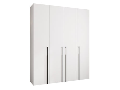 Gardróbszekrény Szafa COMO 3 170/180/190/200 (gł.40/50), Szín: Fehér, Fogantyú színe: Fekete, Fiókok: Igen, Szélesség: 200 cm, Mélység: 42 cm