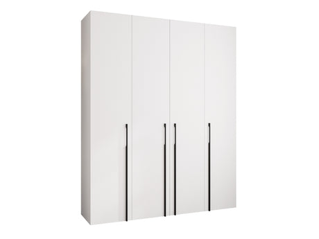 Gardróbszekrény Szafa COMO 3 170/180/190/200 (gł.40/50), Szín: Fehér, Fogantyú színe: Fekete, Fiókok: Igen, Szélesség: 200 cm, Mélység: 52 cm