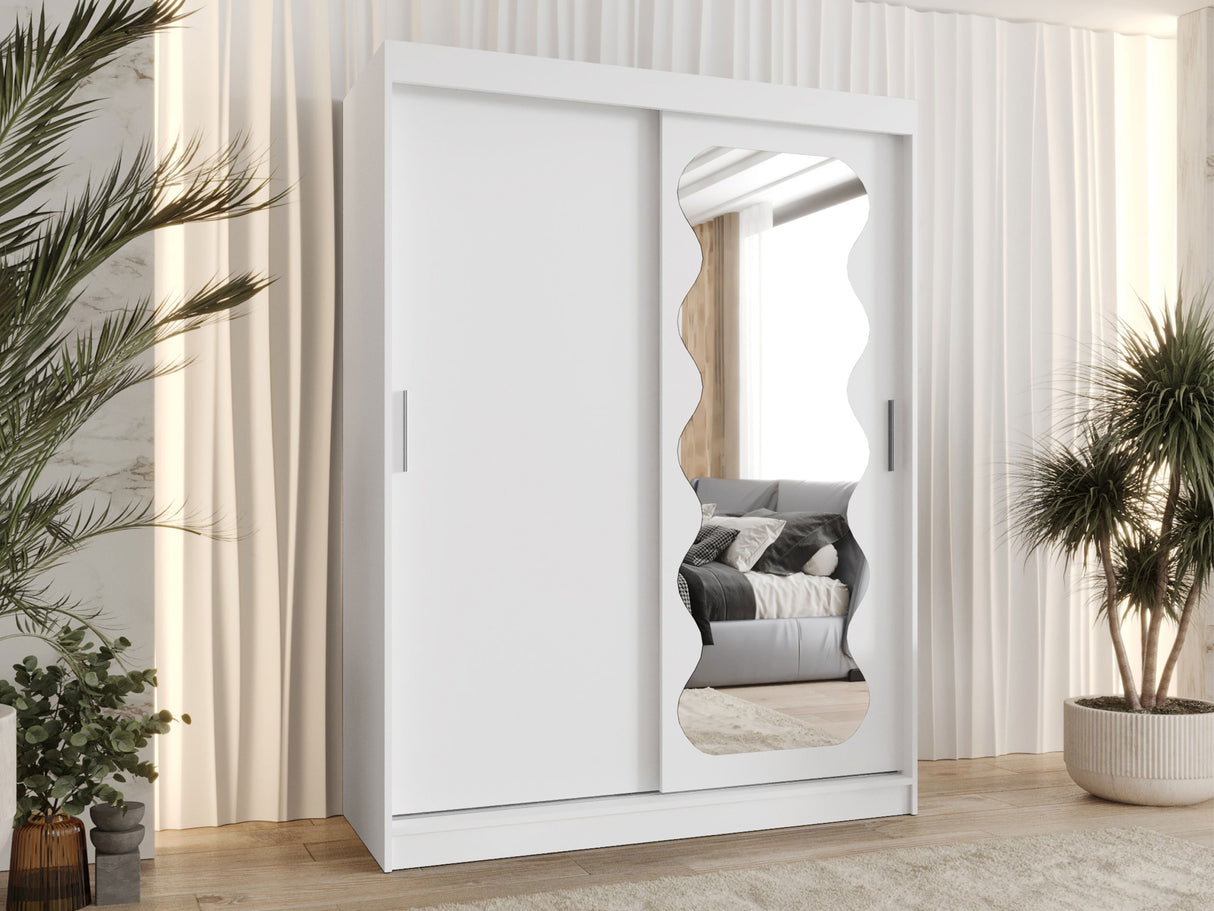 Gardróbszekrény Szafa SPOTI, Szín: Fehér, Fiókok: Nem, Szélesség: 150 cm