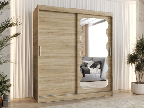 Gardróbszekrény Szafa SPOTI, Szín: Sonoma tölgy, Fiókok: Nem, Szélesség: 180 cm