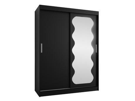 Gardróbszekrény Szafa SPOTI, Szín: Fekete, Fiókok: Igen, Szélesség: 150 cm