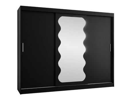 Gardróbszekrény Szafa SPOTI, Szín: Fekete, Fiókok: Nem, Szélesség: 250 cm