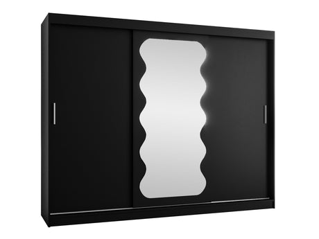 Gardróbszekrény Szafa SPOTI, Szín: Fekete, Fiókok: Igen, Szélesség: 250 cm