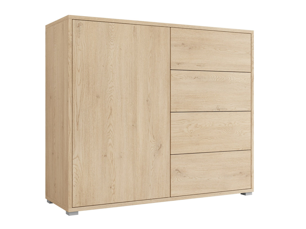 Komód Komoda GESITA K1D4SZ, Szín: Tölgy