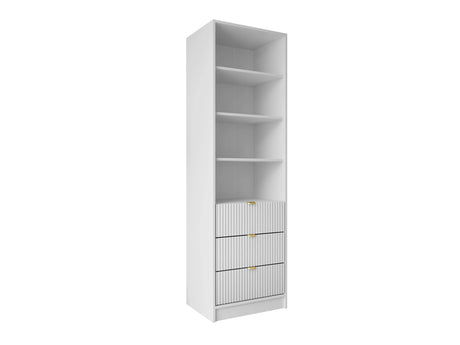 Könyvespolc 3SZ TIRENO, Szín: Fehér 4228353