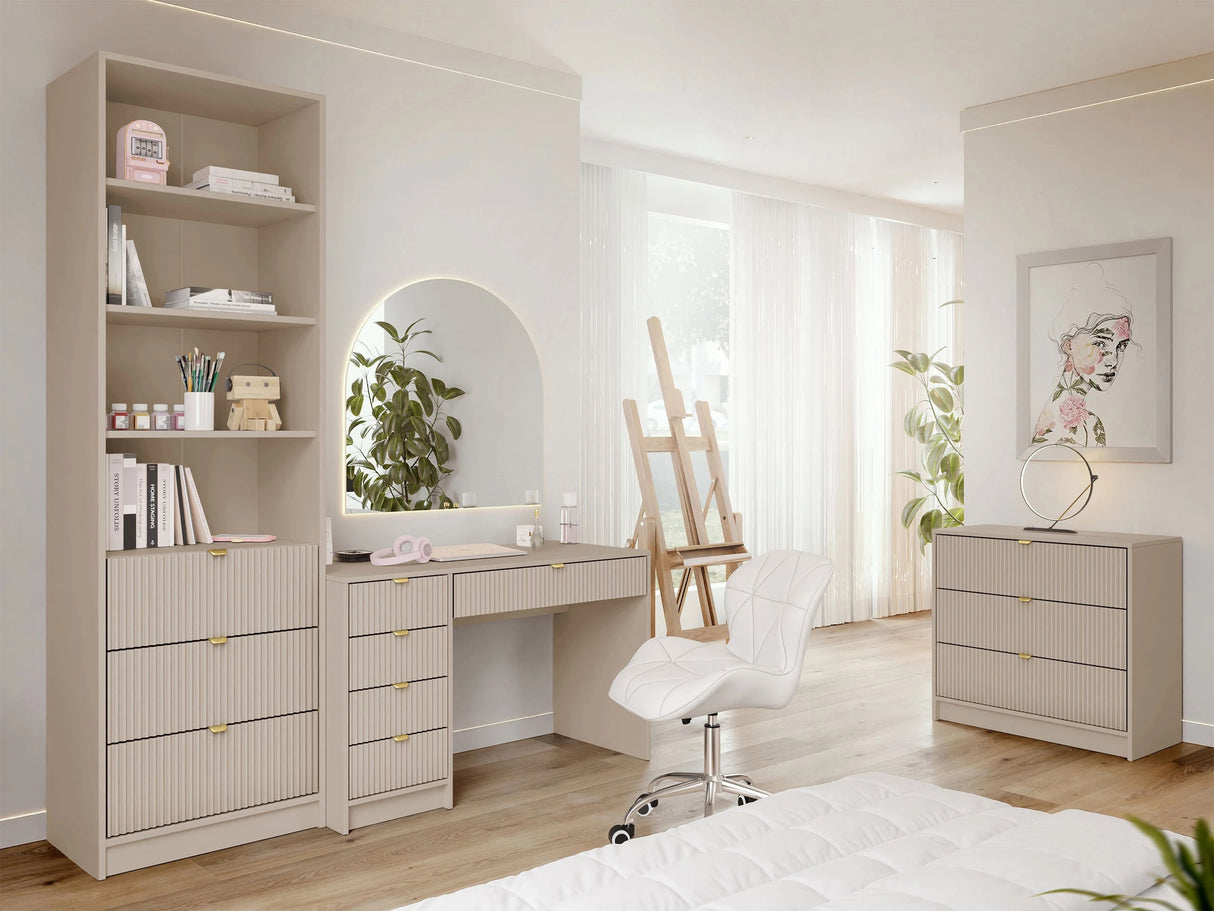 Könyvespolc 3SZ TIRENO, Szín: Bézs 4228380