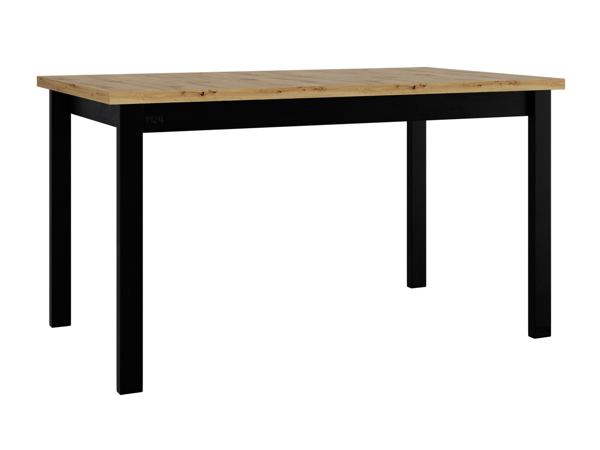 Asztal Stół ALBA 2M LAMINAT Blat: Dąb Artisan / Podst: Czarny (Artisan tölgy + Fekete)